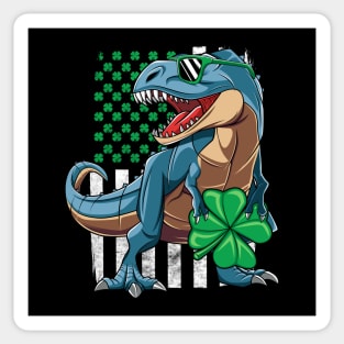 Irish Dinosaur T-Rex St Patrick's Day Gift For Boys Kids Sticker